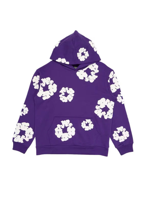 Denim Tears Cotton Wreath Hoodie Purple