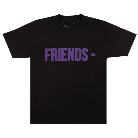 Vlone Friends T-Shirt 'Black/Purple' CLEARANCE