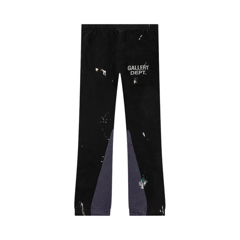 Gallery Dept. Logo Flare Sweatpants 'Washed Black'