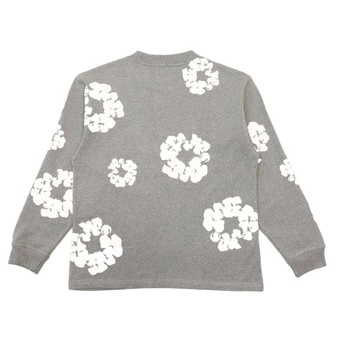 Denim Tears The Cotton Wreath Crewneck 'Grey' CLEARANCE