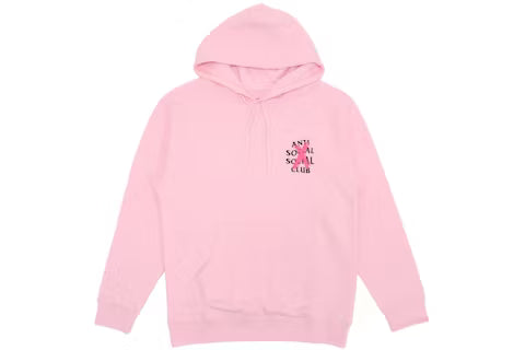 Anti Social Social Club Cancelled Hoodie 'Pink'