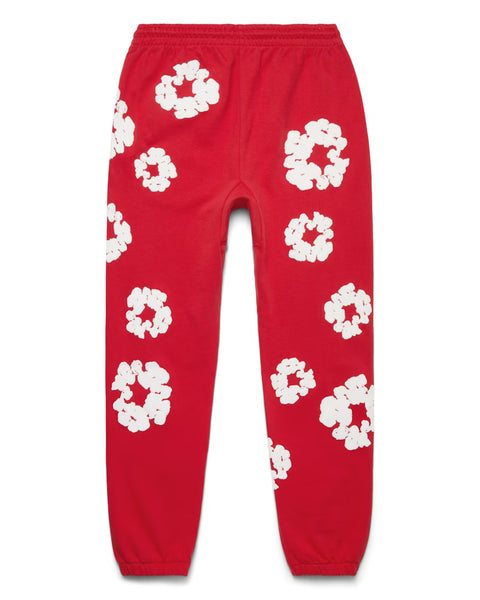 Denim Tears The Cotton Wreath Sweatpants 'Red' CLEARANCE
