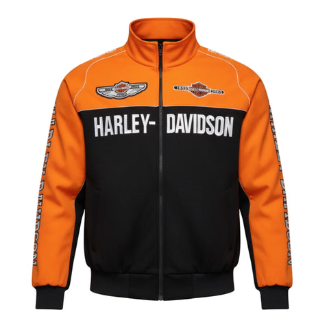 Harley Davidson Vintage Racing 'Orange/Black' Jacket