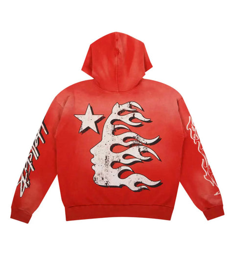 Hellstar Studios Records Hoodie 'Red'