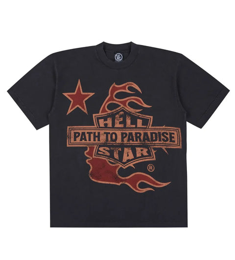 Hellstar Studios Biker Tour Tee 'Grey' STEAL DEAL