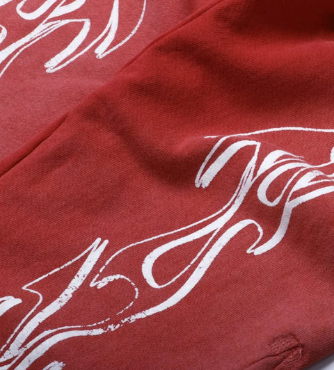 Hellstar Studios Racer Flare Sweatpants 'Red'