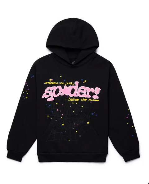 Sp5der P*nk V2 Hoodie 'Black'
