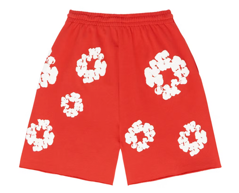 Denim Tears The Cotton Wreath Shorts 'Red'