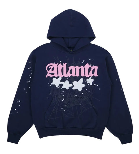 Sp5der Atlanta Hoodie 'Navy'