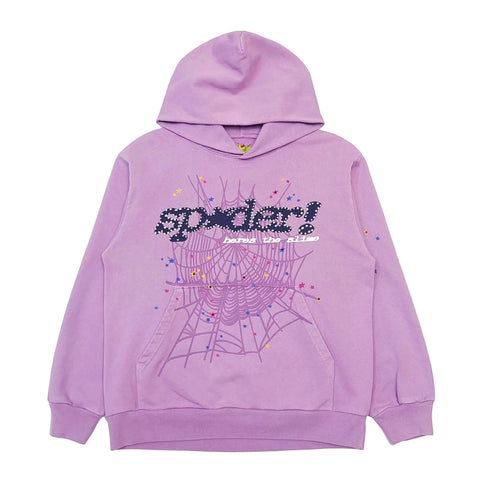 Sp5der Açaí Hoodie 'Purple'
