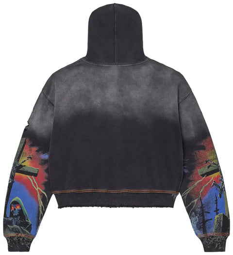 Vale Forever Damned Big Zip Up Hoodie 'Black'