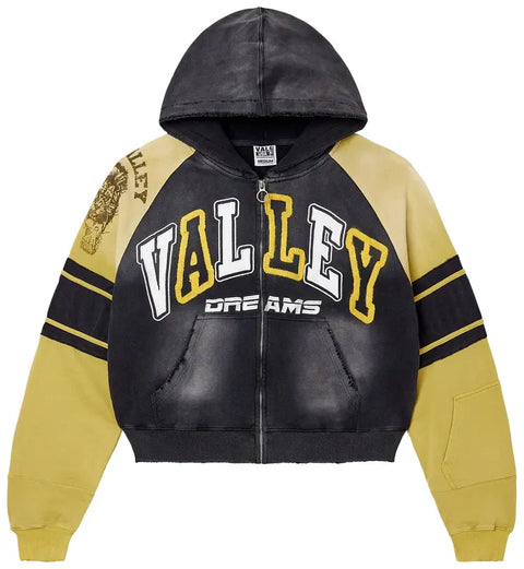 Vale Forever Lethal Zip Up Hoodie 'Black/Yellow'