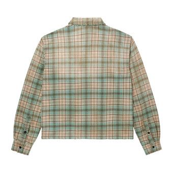 Vale Forever Little Gem Flannel T-Shirt 'Green/Beige'