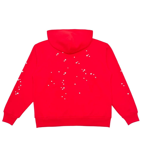 Sp5der Atlanta Zip Up Hoodie 'Red'