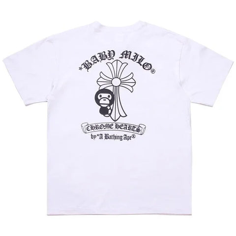 BAPE x Chrome Hearts Tee 'White'